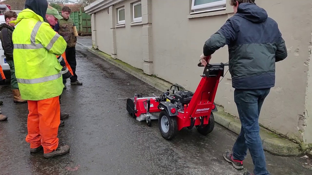 K820 Two Wheel Tractor and Attachments in Action