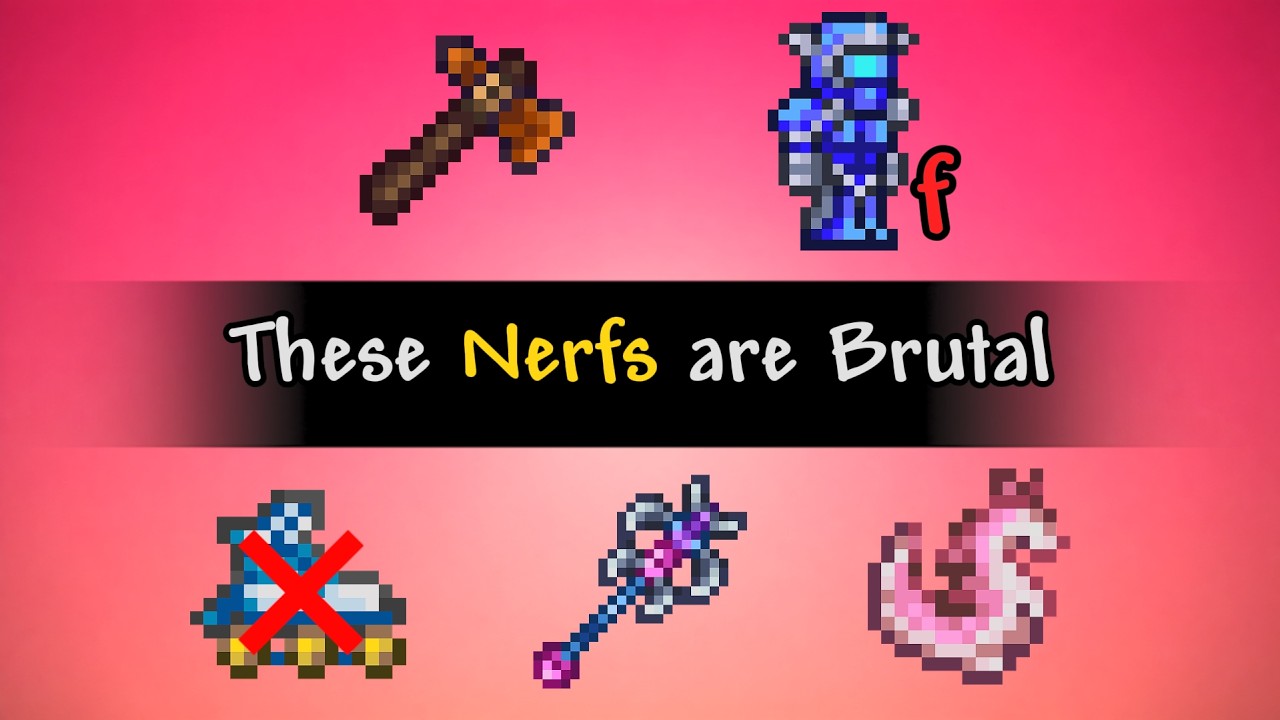 Terraria 1.4.5.7 - All New Nerfs