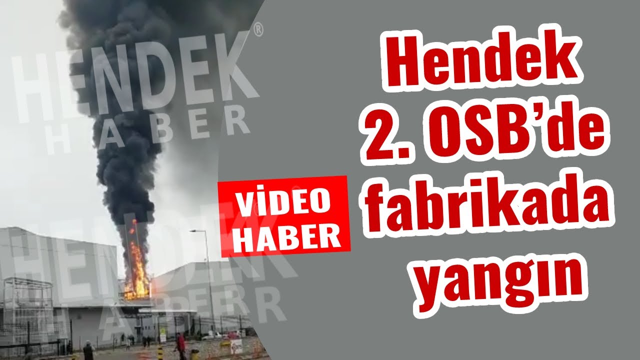 Hendek de fabrika yangını...