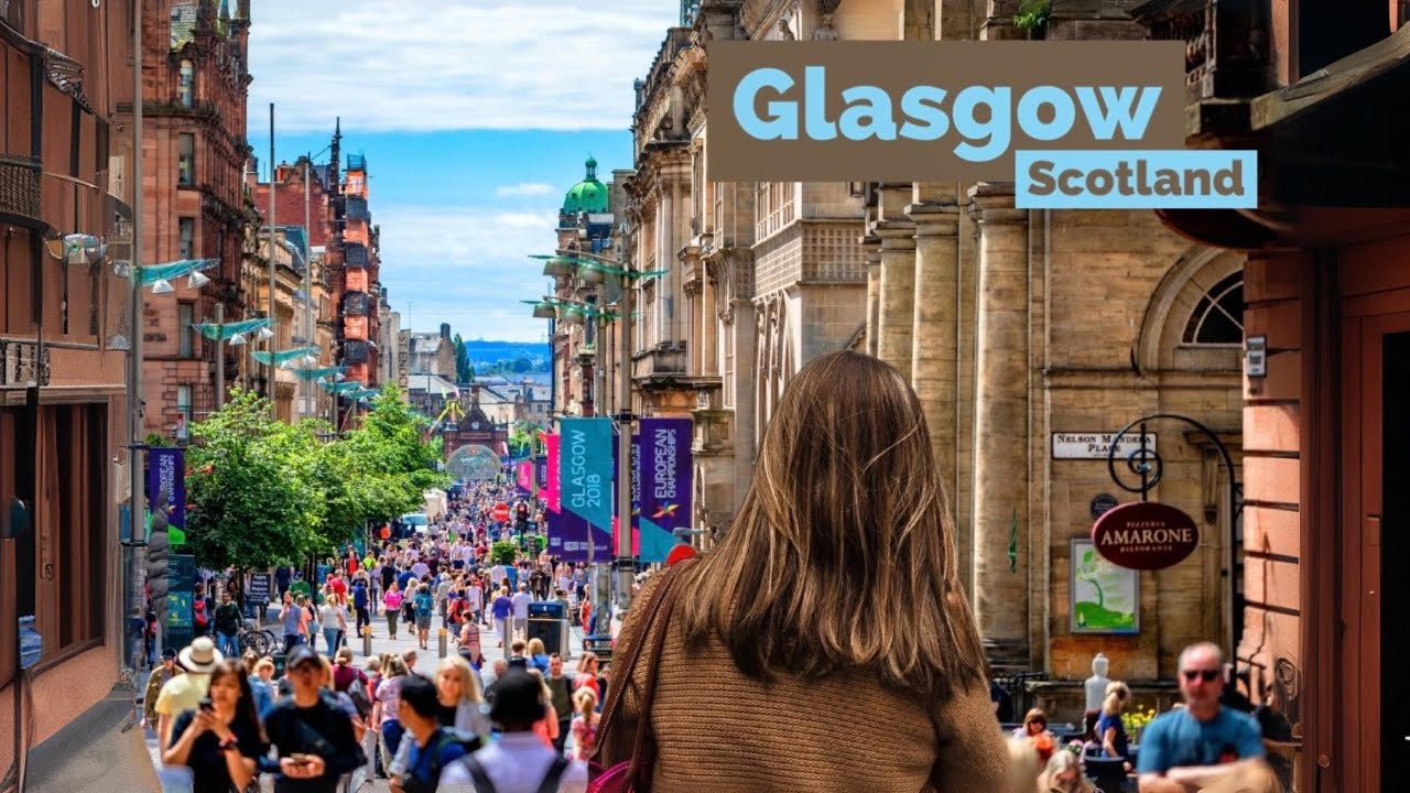 Glasgow, Scotland 🏴󠁧󠁢󠁳󠁣󠁴󠁿 | January 2023 Walking Tour 4K HDR 60fps