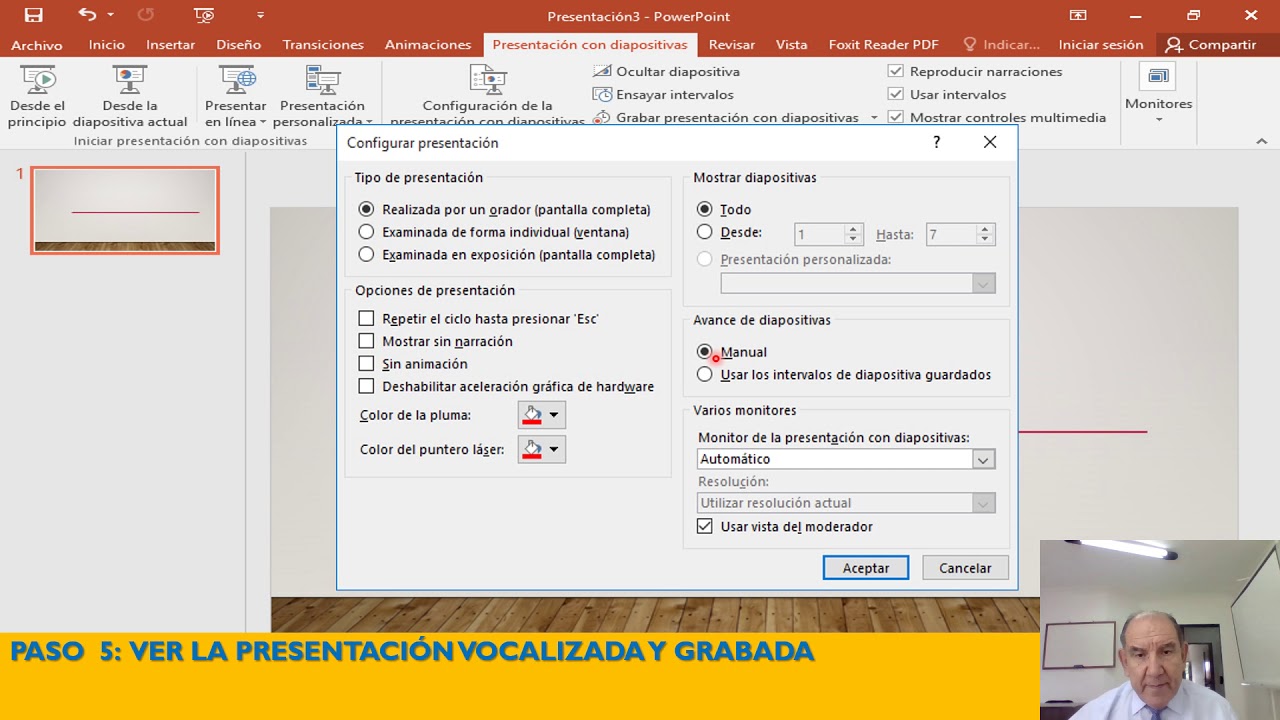 Como grabar video en power point 2016