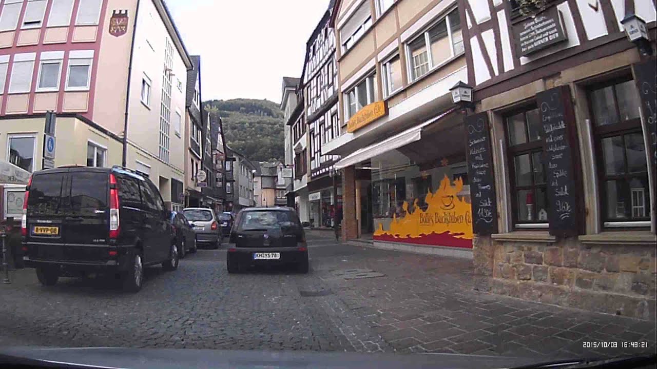 Kleine Stadtrundfahrt durch Kirn an der Nahe.