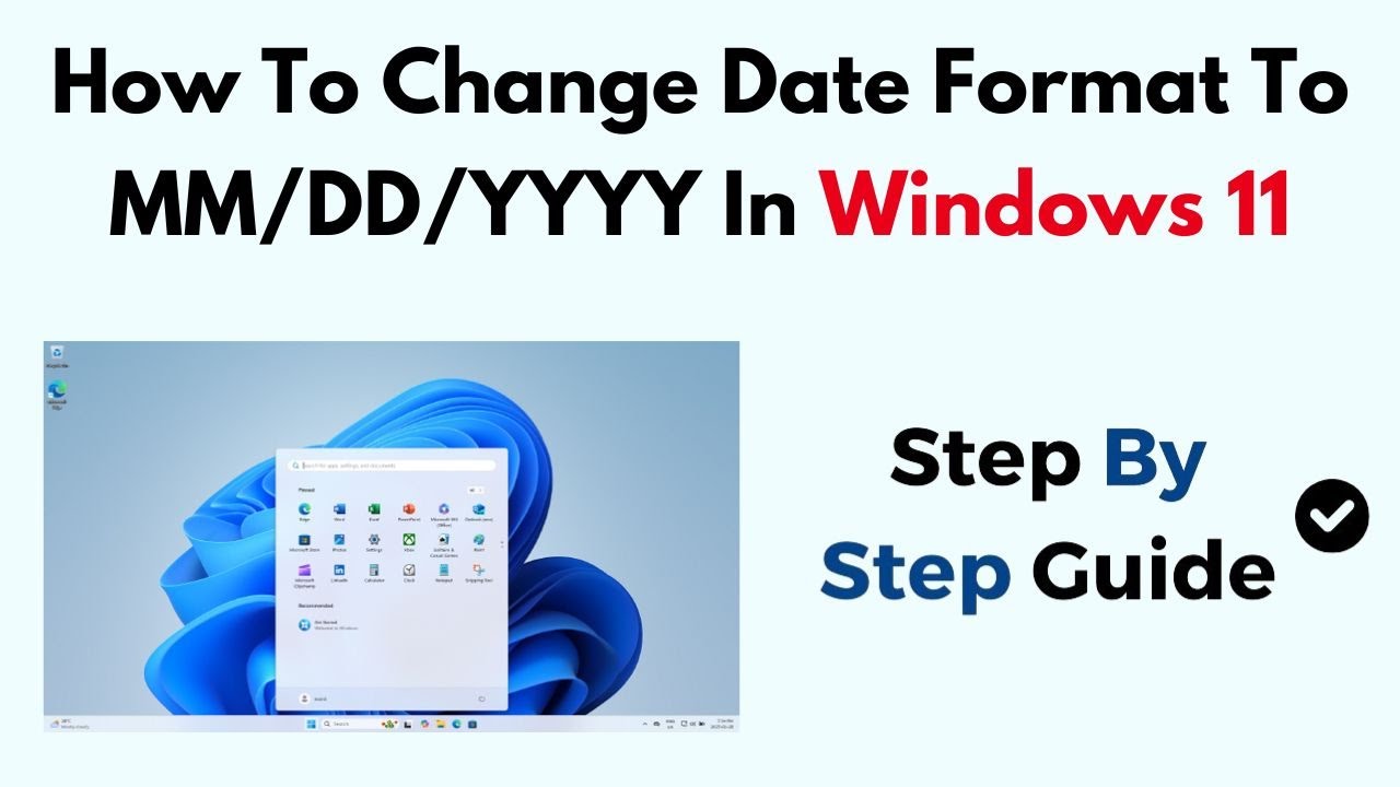 How To Change Date Format To MM/DD/YYYY In Windows 11