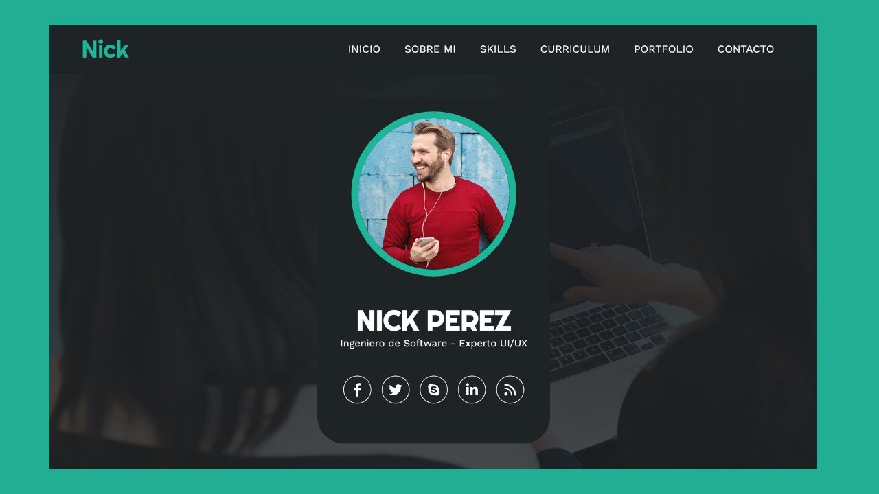 Cómo crear un PORTFOLIO WEB paso a paso - HTML - CSS - JS