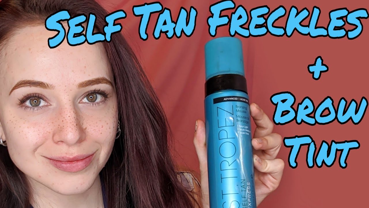 Fake Freckles and Tinted Brows with Self Tanner | DIY Beauty Experiments with St. Tropez Self Tan