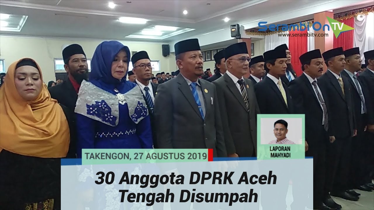 30 Anggota DPRK Aceh Tengah Disumpah