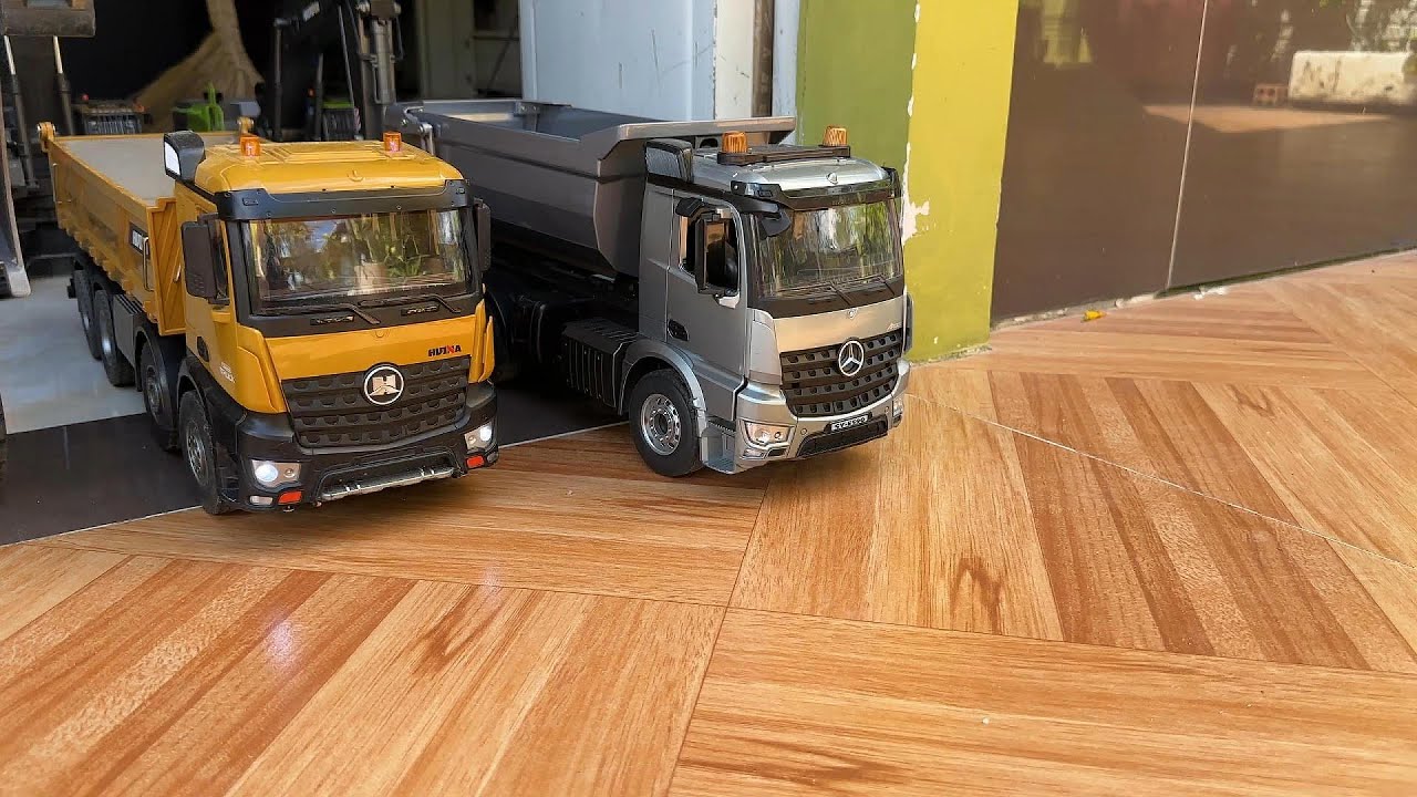 🌟 Satisfying RC Fleet Operation! Dump Trucks Loading, Driving & Dumping in Sync!