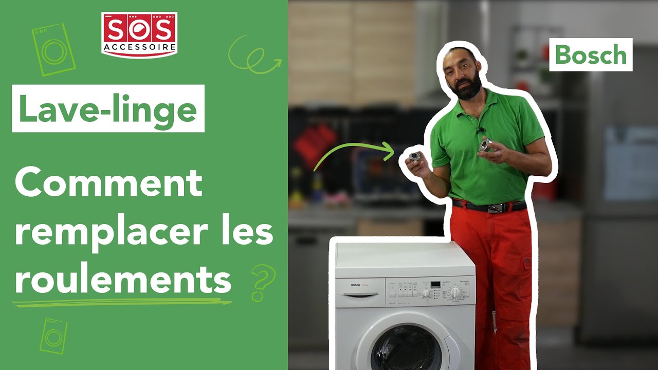 Comment démonter mon lave-linge Bosch pour remplacer les roulements ?