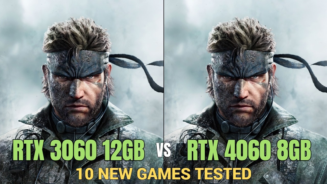 RTX 3060 12GB  vs RTX 4060 | 10 Games Tested | Ryzen 5 7600X