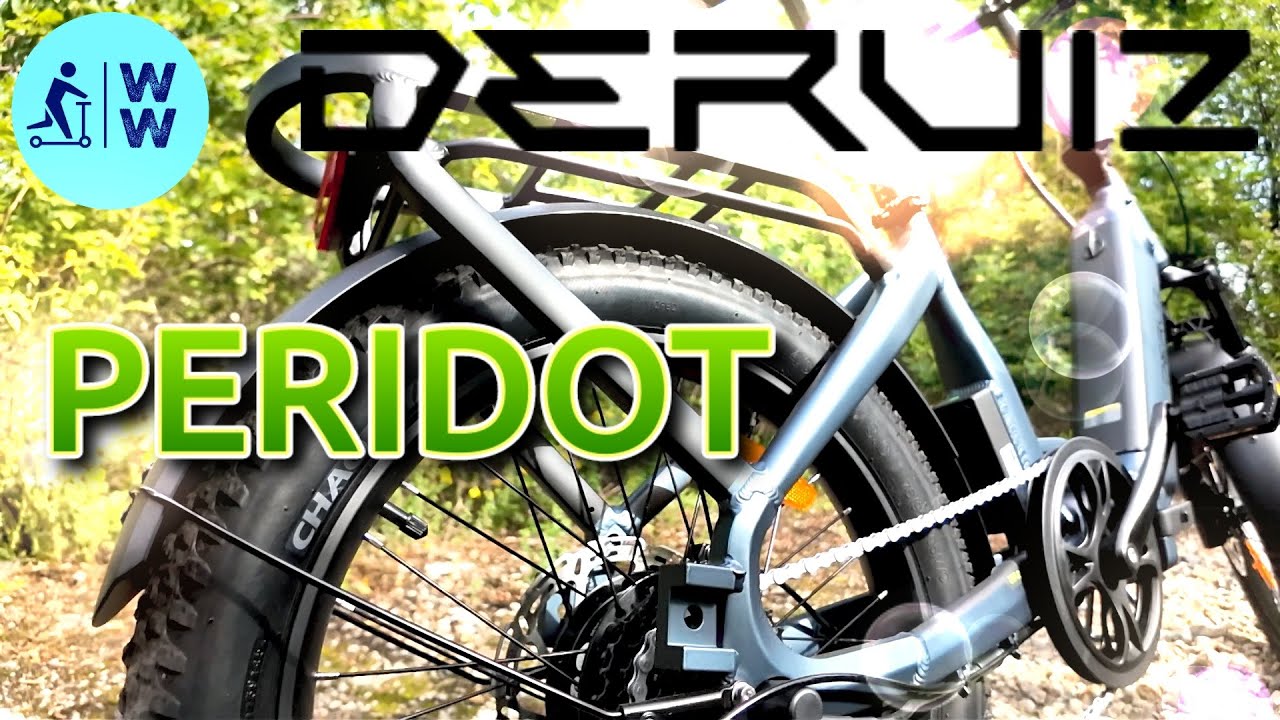 Deruiz Peridot 🔥e Fat Foldable🔥 eBike, Klapprad, Fatbike & Pedelec 25km/h, 250 Watt, 2024, Zubehör