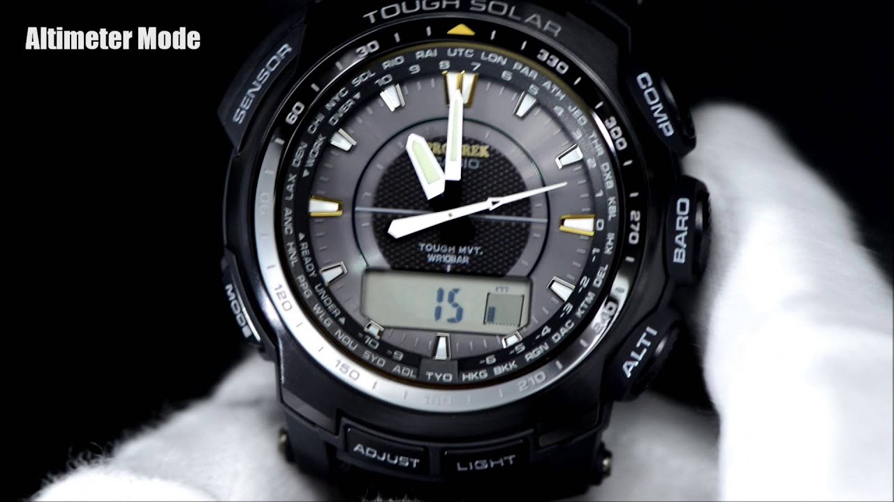 CASIO PROTREK PRW-5100 Basic operation instructions プロトレック PRW-5100　動画解説