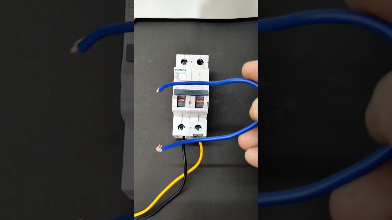 MCB 2pole single pole both working #electrical