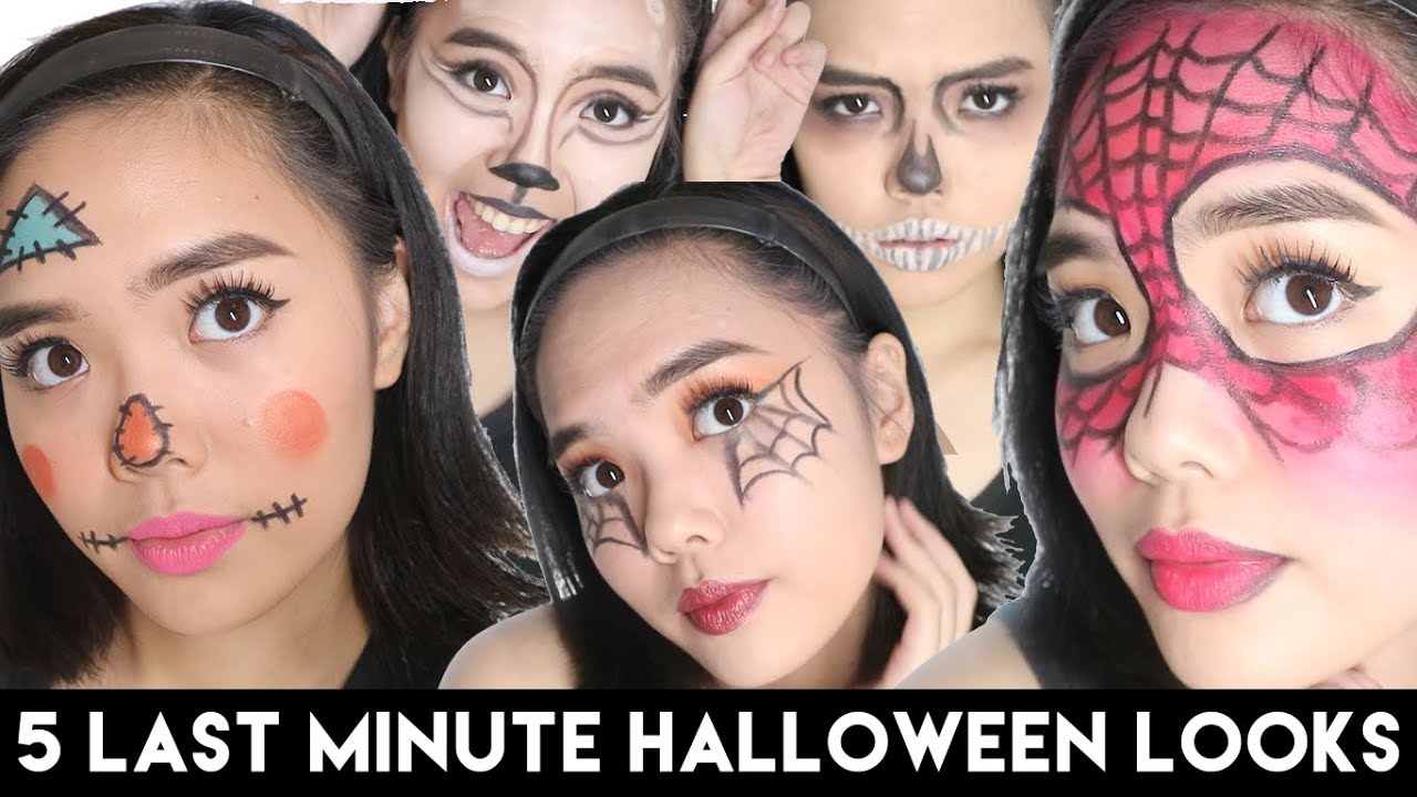 5 LAST MINUTE HALLOWEEN MAKEUP LOOKS