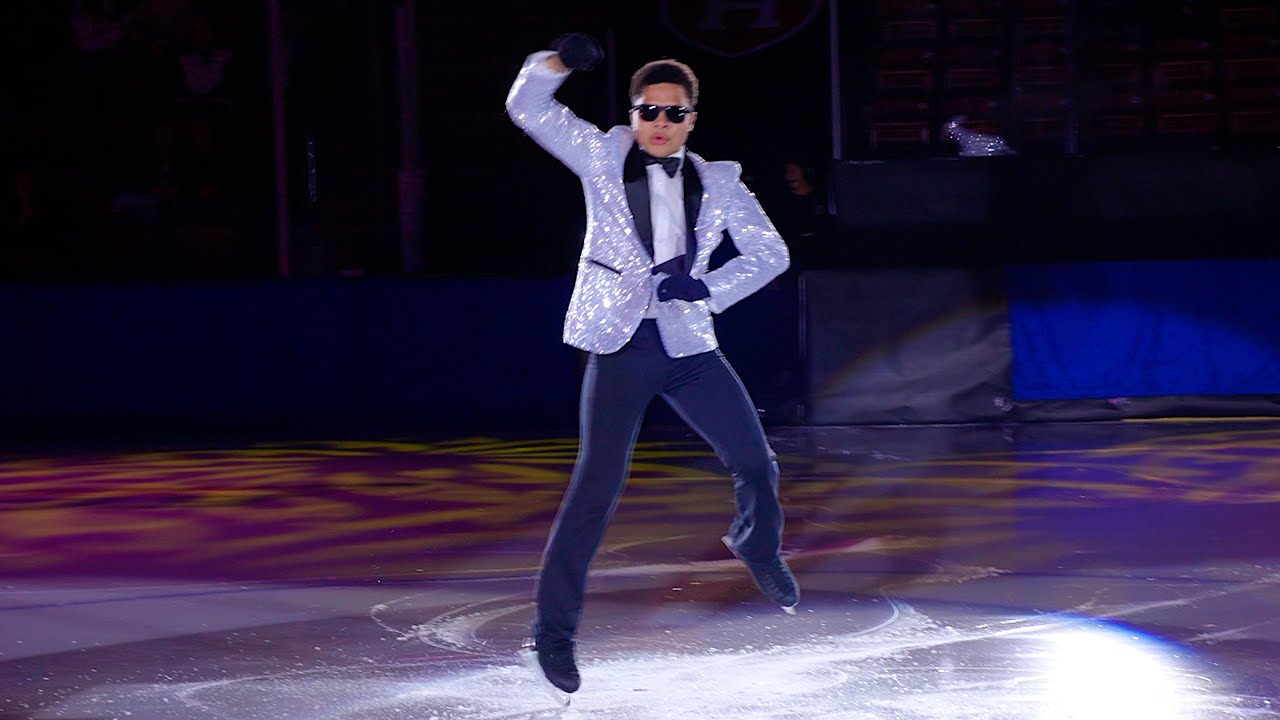 Skating, Gangnam Style! Cole Rocco skates to Psy at the 52nd annual 'An Evening with Champions'