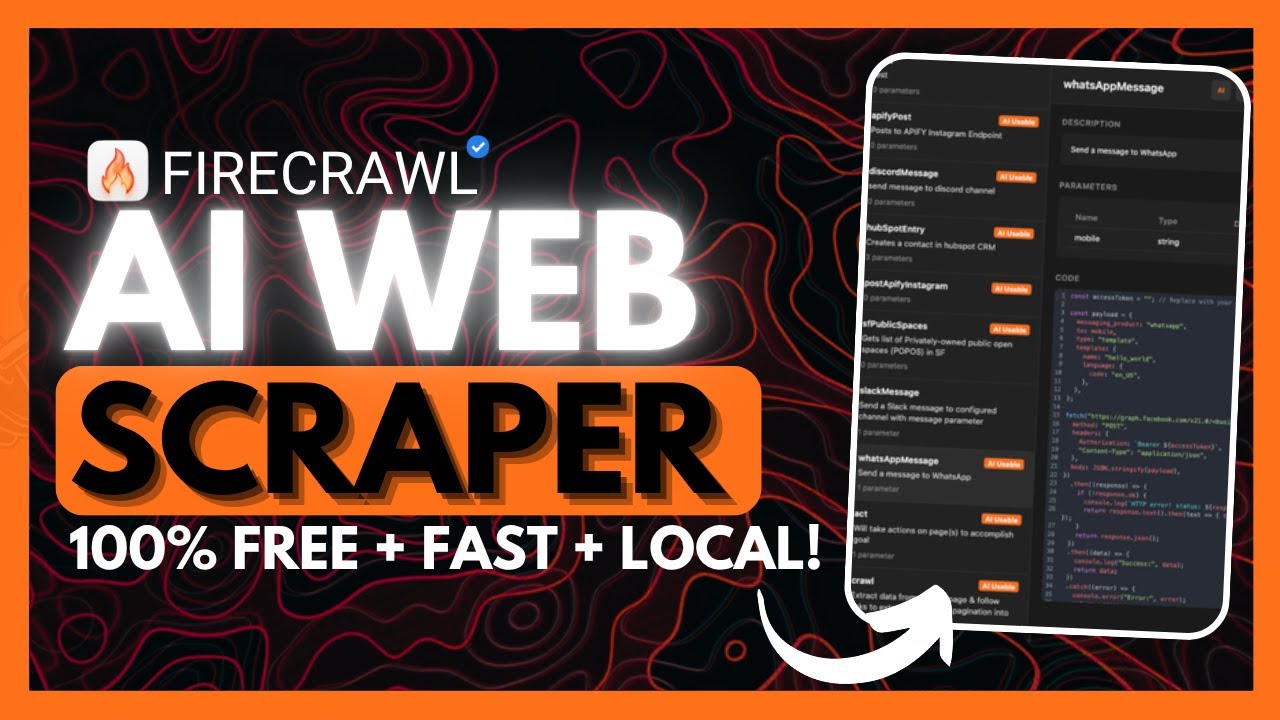 Собирайте данные с любого сайта с помощью ИИ БЕСПЛАТНО с Firecrawl! Лучший веб-скрапер с ИИ (с от...