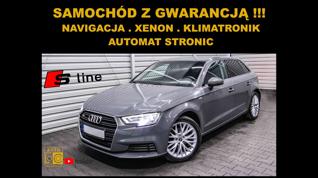 auto-leszno.otomoto.pl - Prezentacja AUDI A3 SLINE AUTOMAT STRONIC  AUTOTEST LESZNO