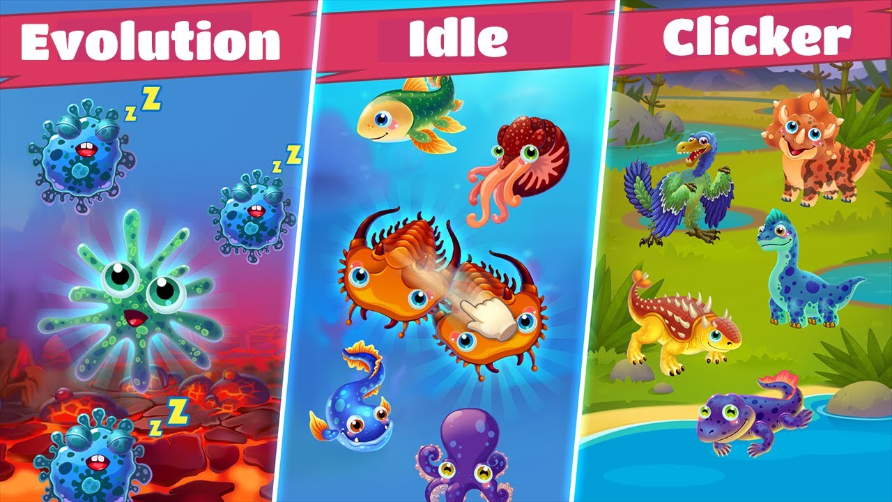 Game of Evolution: Idle Clicker & Merge Life Gameplay