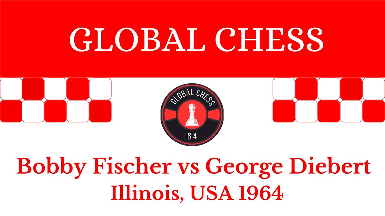 Bobby Fischer vs George Diebert. Illinois, USA 1964