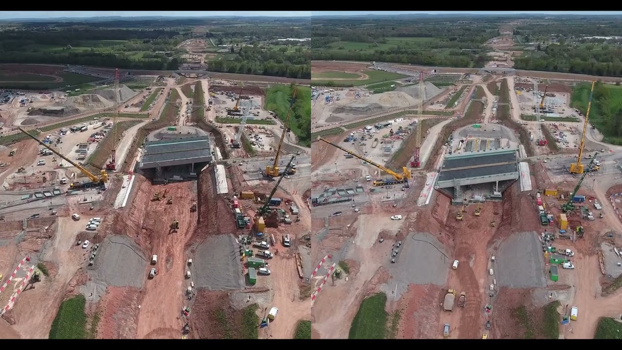 HS2 A46 Bridge Insertion, Kenilworth - 17th April 2025