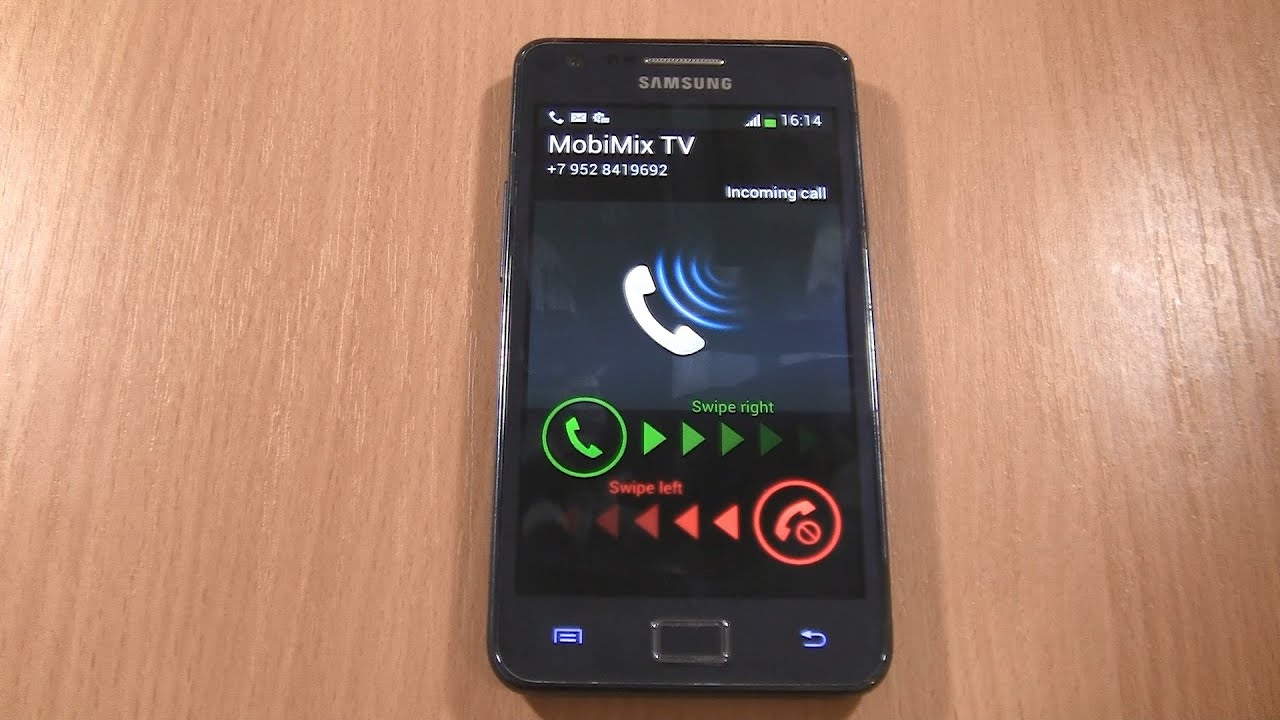 Samsung S2 plus (9105) Incoming call