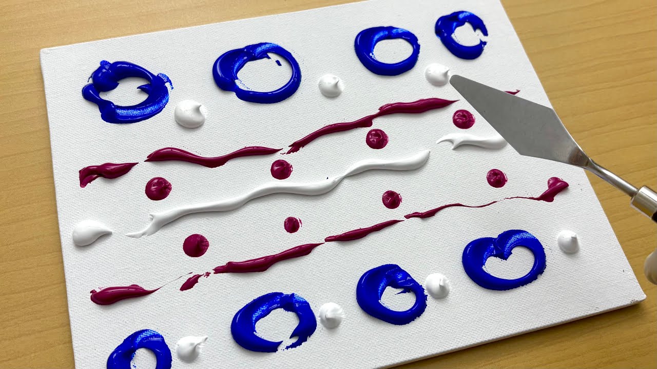 #ART 38 Acrylic painting tutorial / Very Easy acrylic painting for beginners 