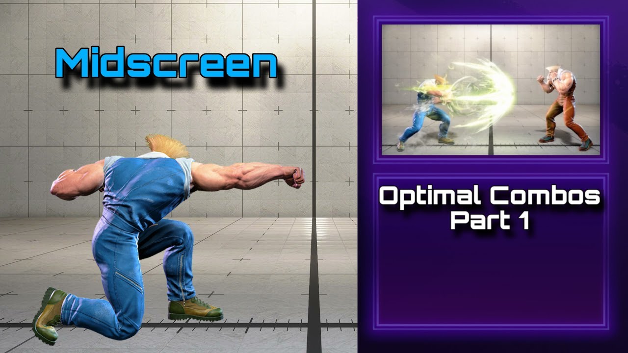 SF6: Optimal Guile Combos Part 1 (Midscreen)