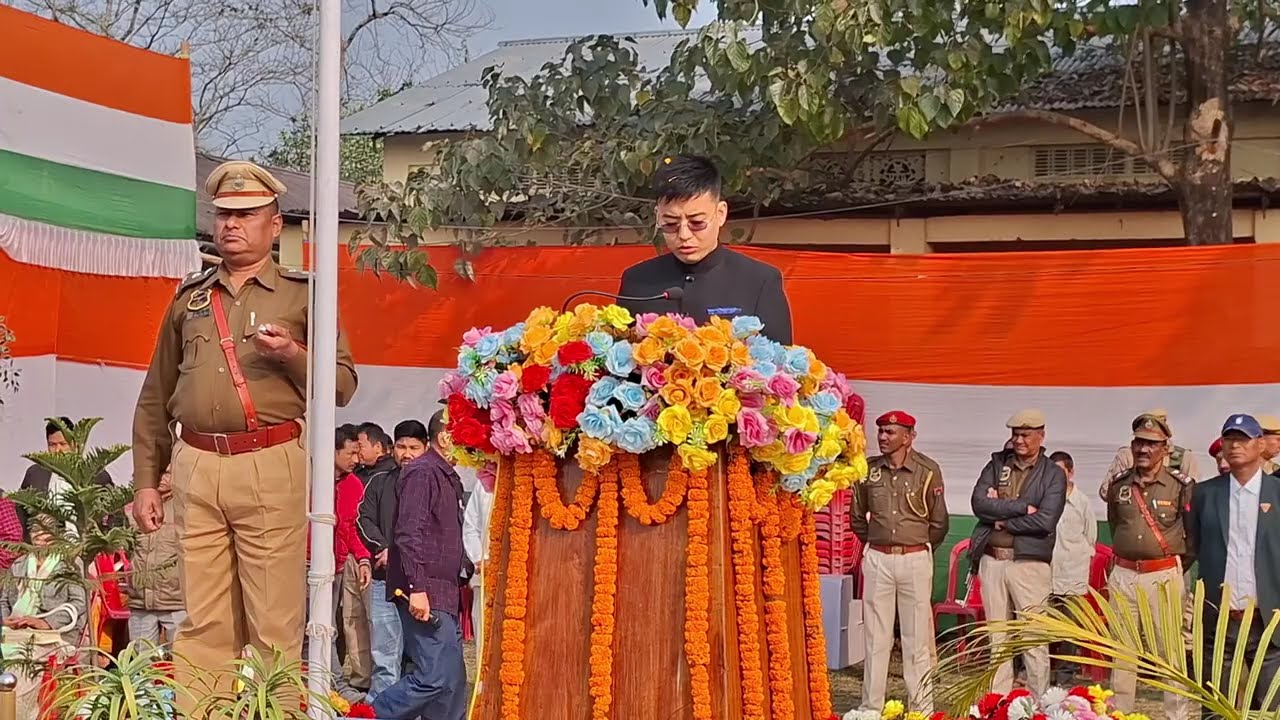 Celebration the 77th Republic Day 2026 Gossaigaon Higher Secondary School Playground