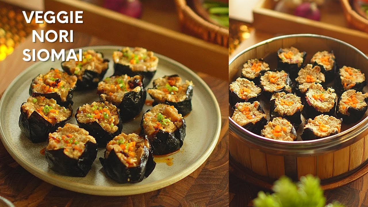 How to make Veggie Nori Siomai | Vegetarian Veggie Siomai Recipe