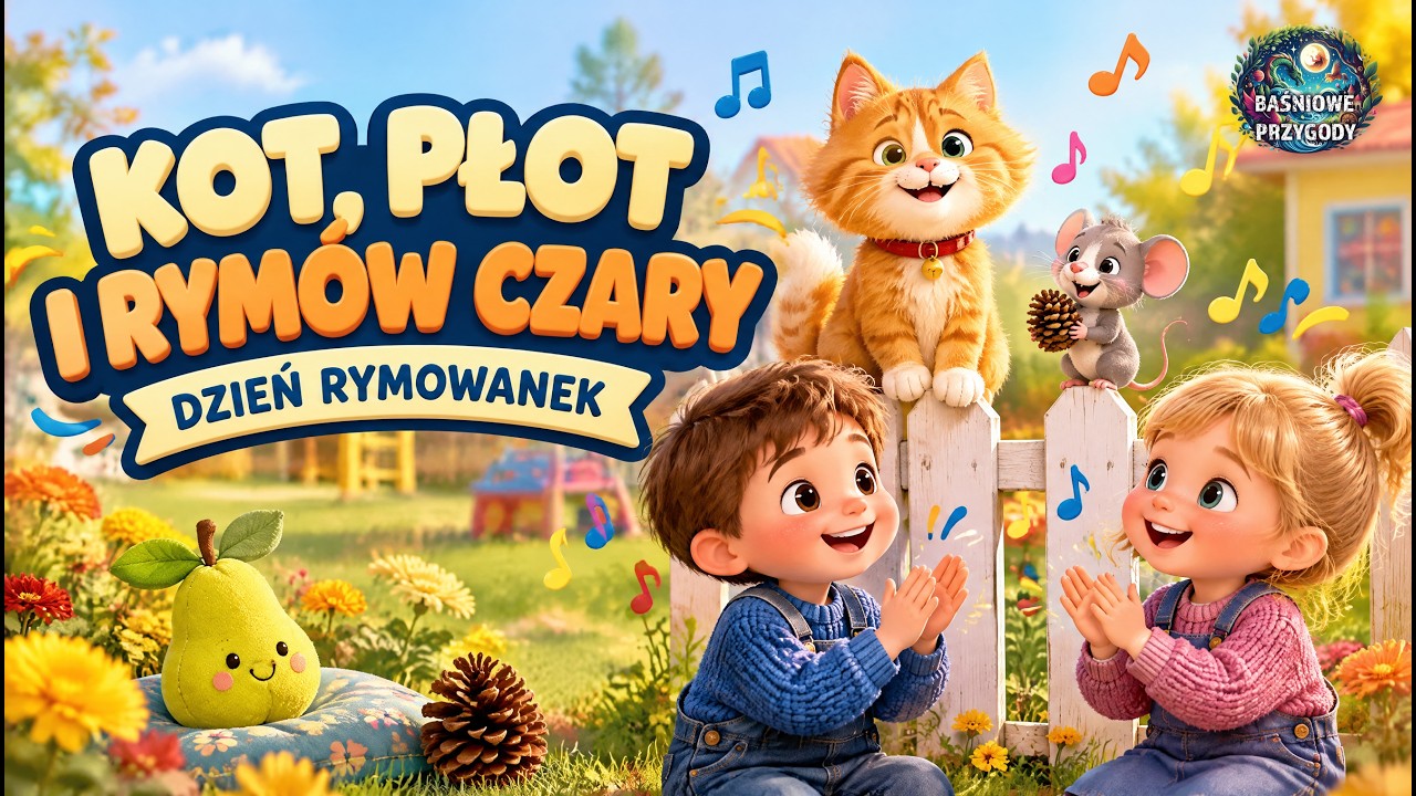 Kot, płot i rym&oacute;w czary 🎵 Dzień Rymowanek | Nutkodni - Baśniowe Przygody