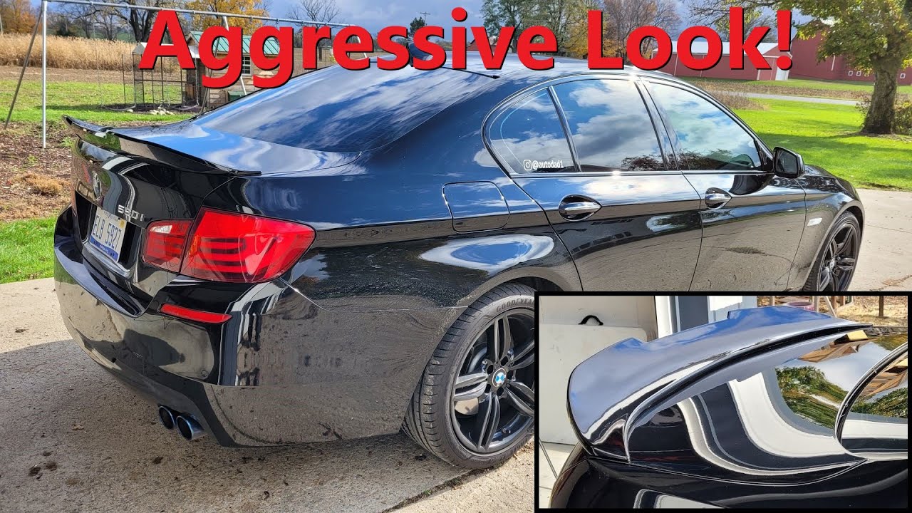 BMW spoiler install on the F10