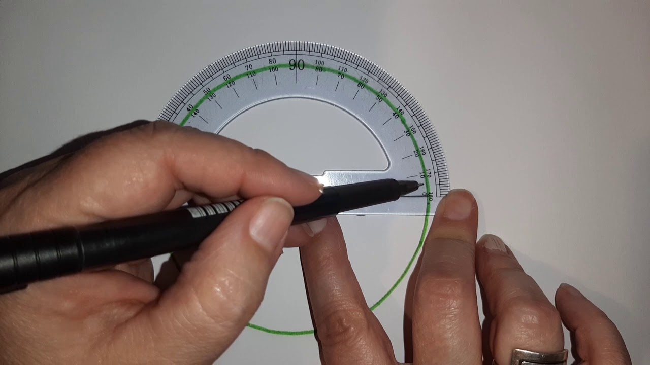 Gráfico circular con transportador