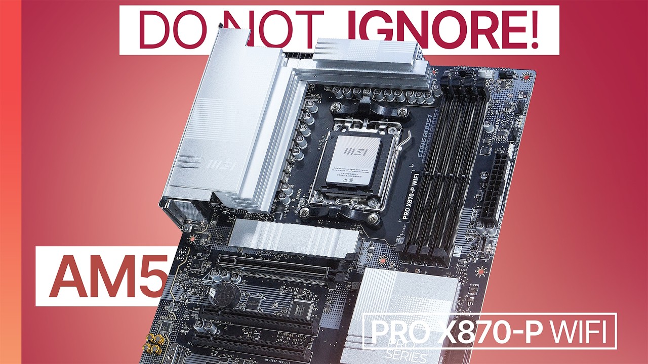 Многие ИГНОРИРУЮТ эту материнскую плату на AM5! &mdash; MSI PRO X870-P WIFI