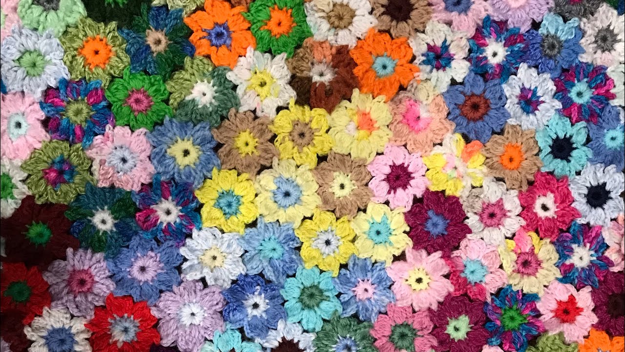 How To Crochet | No Sewing, Mood Flower Blanket |