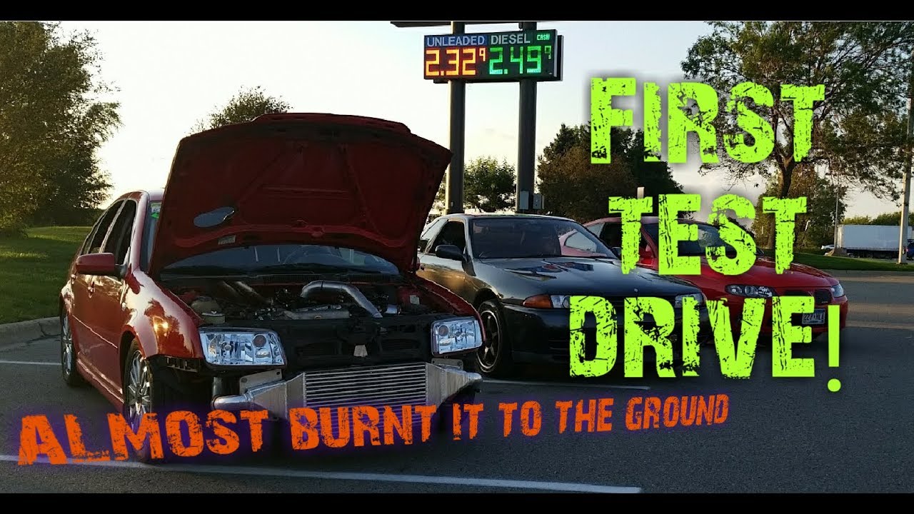 The Jetta hit 37psi of boost! First test drive goes good and bad!