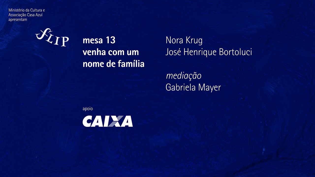 mesa 13 | venha com um nome de fam&iacute;lia, com Nora Krug e Jos&eacute; Henrique Bortoluci - &aacute;udio original