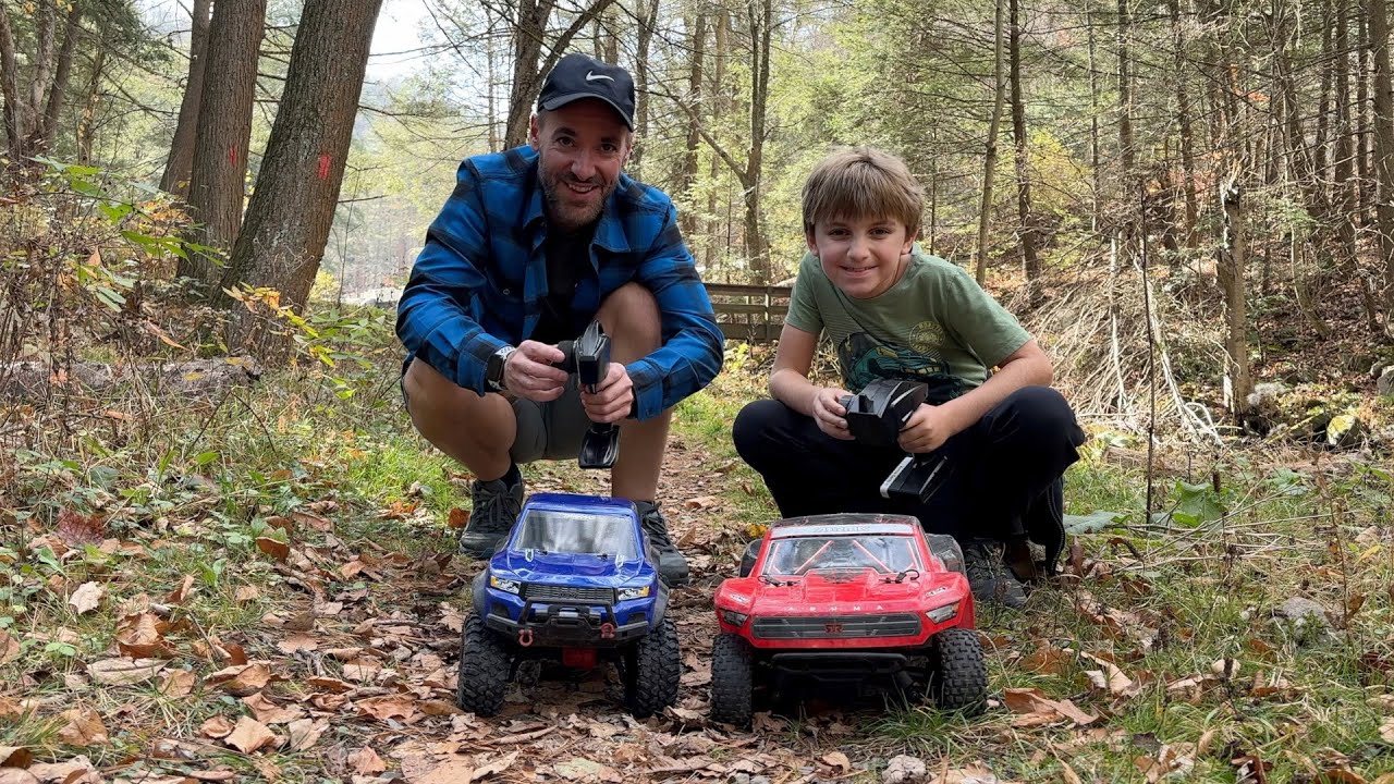 Running Our RC Trucks at the State Park