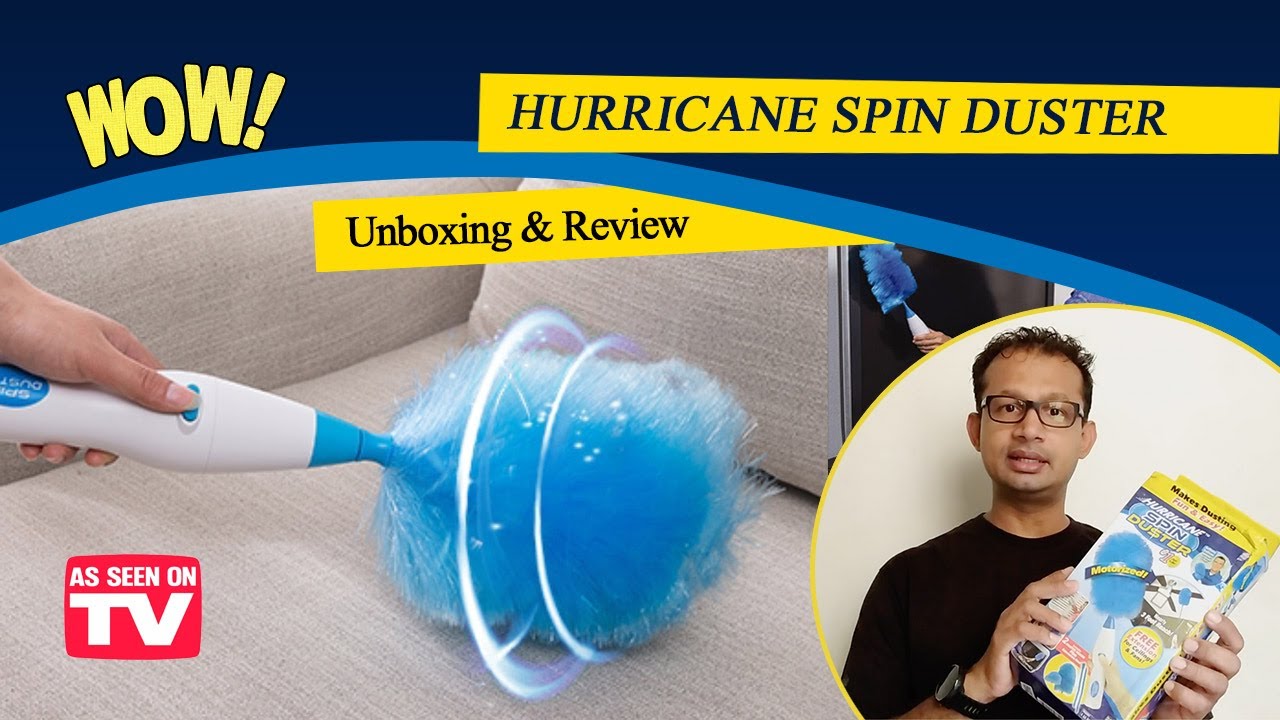 Hurricane Spin Duster Unboxing & Review Best Dust Removing Gadget As Seen as on TV