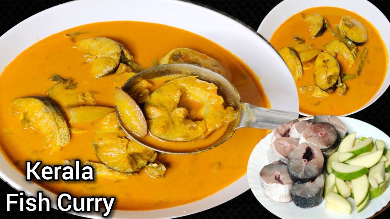 Kerala Fish Curry with Coconut Milk | Barracuda Fish - Raw Mango Curry | Malabar Fish Curry Recipe