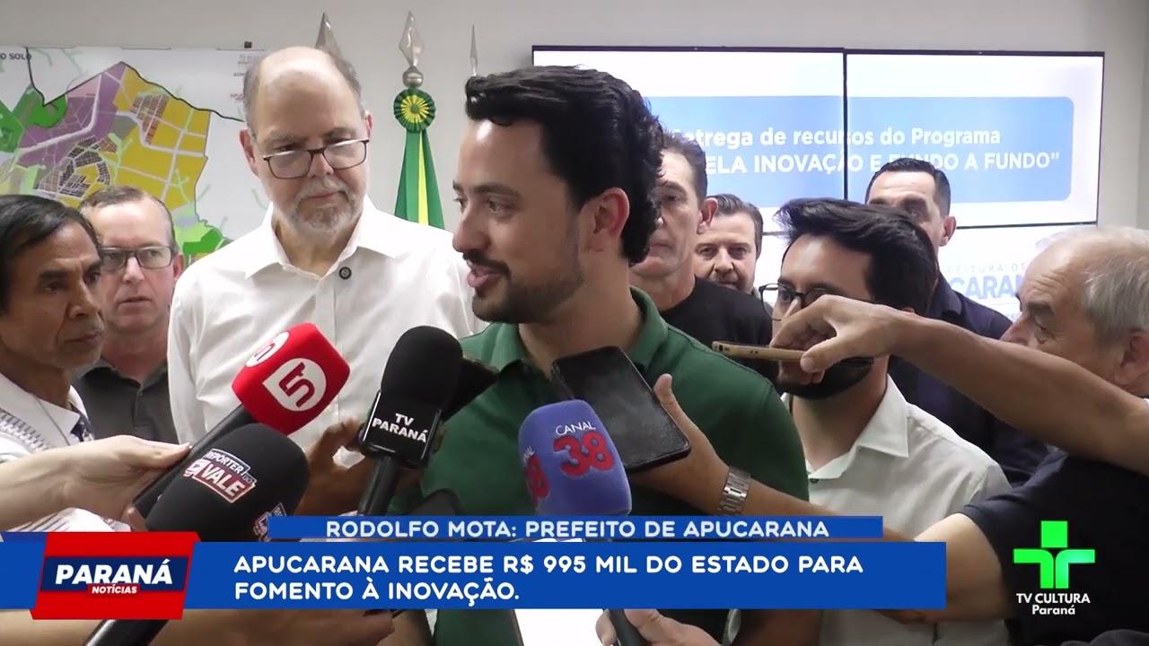 Apucarana recebe R$ 995 mil em recursos do Estado para fomento à inovação