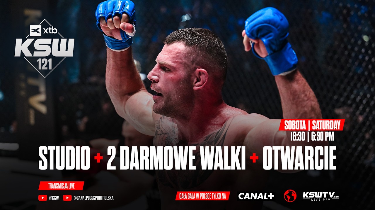 STUDIO + DWIE DARMOWE WALKI + OTWARCIE GALI XTB KSW 121 W LIBERCU