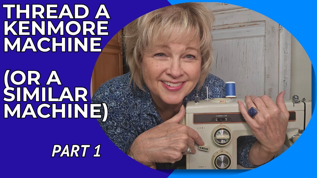 Thread Your Mechanical Kenmore Sewing Machine // Front-Loading Bobbin Tutorial (Beginner Friendly)