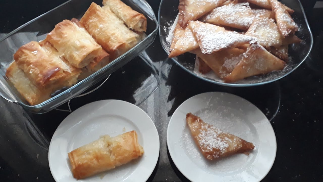 ŞAMİŞİ VE SÜTLÜ BÖREK TARİFİ / KIBRIS MUTFAĞI / KIBRIS TATLILAR / CYPRIOT DESSERTS