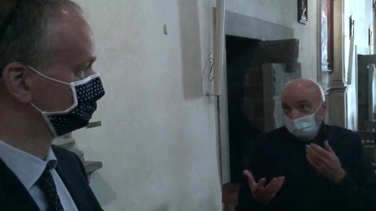 Eike Schmidt in visita alla Pieve di Borgo San Lorenzo
