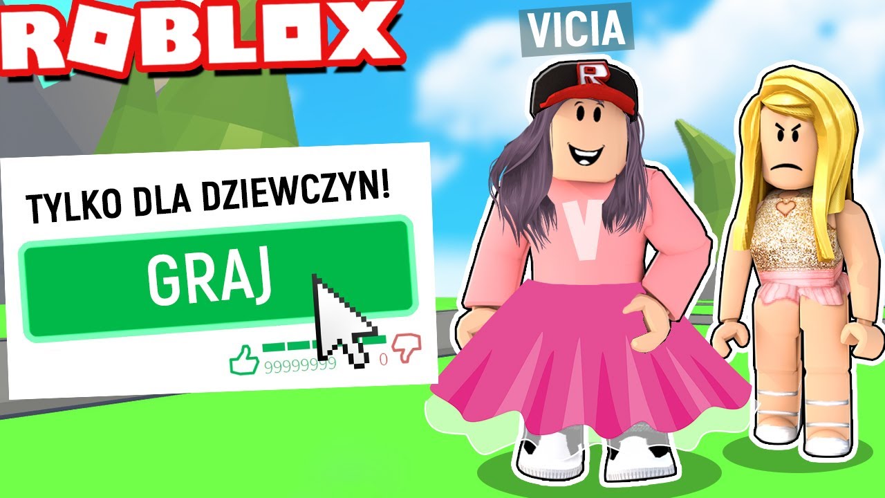 PRZEBRAŁEM SIĘ ŻEBY WEJŚĆ NA SERWER TYLKO DLA DZIEWCZYN w Roblox! | Vito i Bella