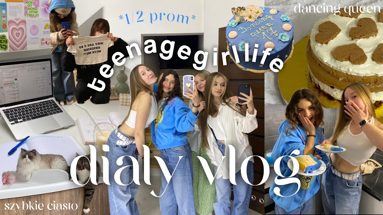 teenage girl life 👼 | urodziny mamma mia, going out, shopping haul, półmetek & ciasto w serduszka