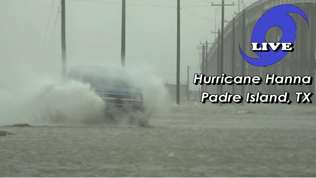Hurricane Hanna 2020 / Surge in Padre Island, TX (LIVE from Jason Cooley)