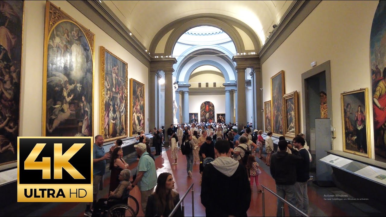 Galleria Dell'' Accademia Florence 🇮🇹 4K 🇮🇹 Firenze 🇮🇹 full museum tour 4K UHD 60fps