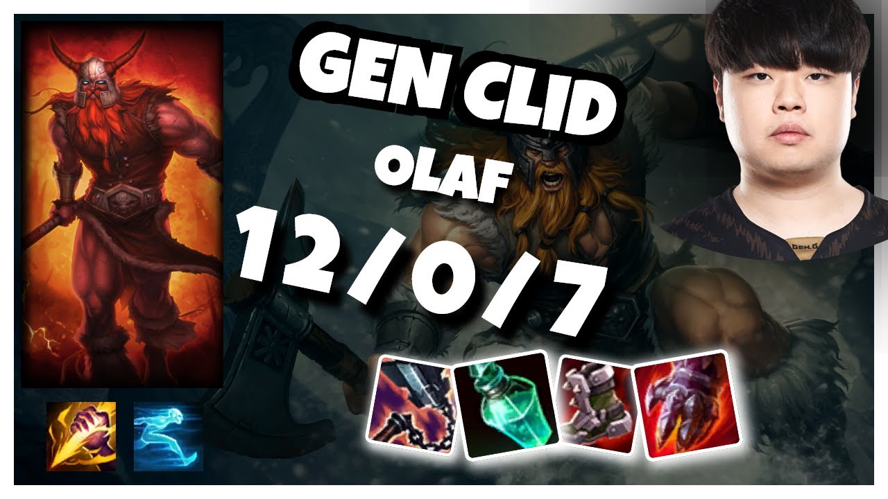 Olaf vs Udyr GEN Clid JUNGLE (12/0/7) - v11.3