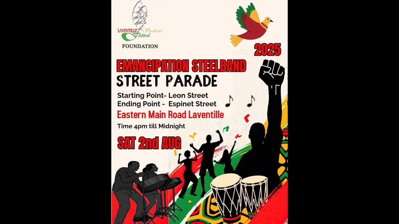 Emancipation Steelpan street parade Laventille