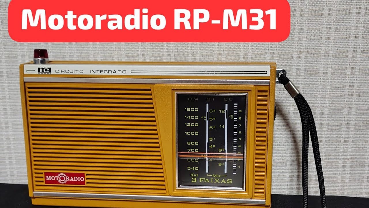 R&aacute;dio escuta, Motoradio RP-M31 / 3 faixas ocre 